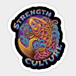 Koi Strength Culture Sticker